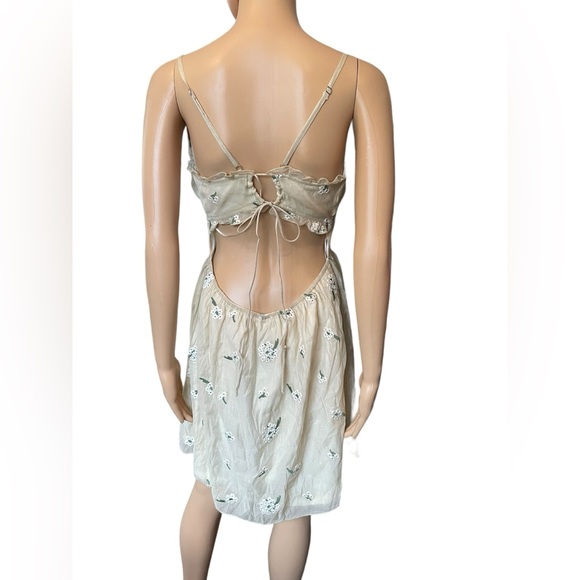 NEW Le Lis Cottagecore Ethereal Sparkly Embroidered Flowery Feeling Mini Dress - Picture 6 of 9